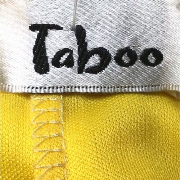 Vintage Y2K Taboo Yellow Fairycore Ruched 2000s Halter Top Mini Prom Dress / S - Picture 6 of 6